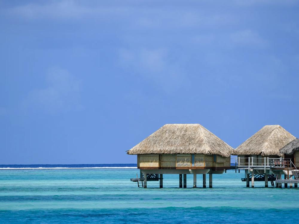 The lagoon around Taha'a in French Polynesia